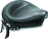 Mustang 82-03 Harley Sportster Wide Touring Solo Seat w/Studs - Black - 75702