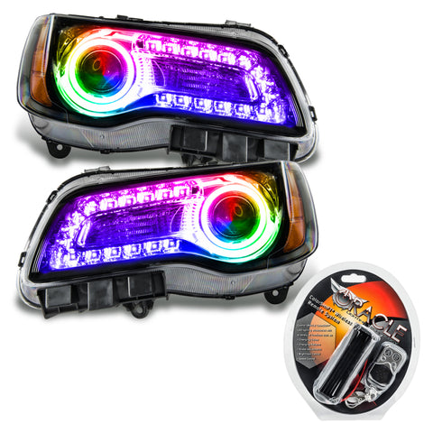 Oracle 11-14 Chrysler 300C SMD HL - Black - NON HID - ColorSHIFT DRL - ColorSHIFT - 7731-330