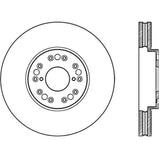 StopTech Power Slot 93-05 Lexus GS Series / 00-05 IS300 / 93-94 LS Front Left Cryo Slotted Rotor - 126.44083CSL