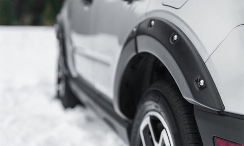 Bushwacker 21-22 Ford Bronco Sport Pocket Style Flares 4pc Set - Black Smooth Finish - 20952-02