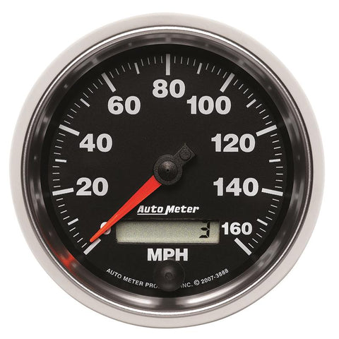 Autometer GS 3-3/8 inch 160 MPH In Dash Speedometer Gauge - 3888