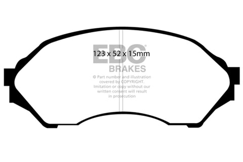 EBC 99-02 Mazda Protege 1.6 Redstuff Front Brake Pads - DP31302C
