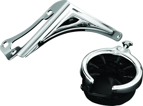 Kuryakyn Passenger Drink Holder With Basket 98-13 Touring Right Side Chrome - 1482