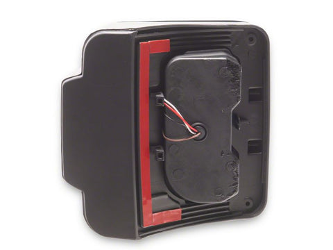 Raxiom 07-18 Jeep Wrangler JK Axial Series LED Tail Lights- Blk Housing (Smoked Lens) - J183262