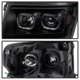 xTune Ford F150 09-14 Projector Headlights Halogen Model Only LED Halo Black PRO-JH-FF15009-CFB-BK - 9032226