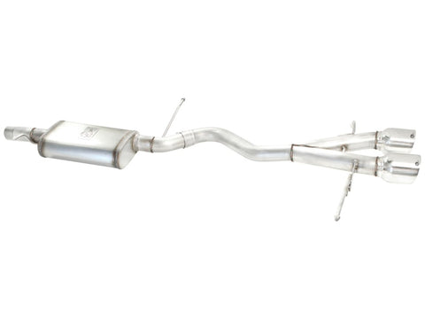 aFe MACHForce XP 2-1/2in SS-304 Cat-Back Exhausts w/ Polished Dual Tips 2008 VW Golf R32 V6-3.2L MKV - 49-36408-P