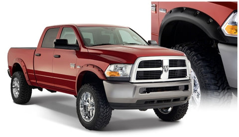 Bushwacker 10-18 Dodge Ram 2500 Fleetside Pocket Style Flares 4pc 76.3/98.3in Bed - Black - 50919-02