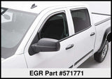 EGR 14+ Chev Silverado/GMC Sierra Crw Cab In-Channel Window Visors - Set of 4 (571771) - 571771