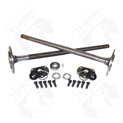 Yukon Gear One Piece Axles For 76-79 Model 20 CJ7 Quadratrack w/ Bearings and 29 Splines / Kit - YCJQ