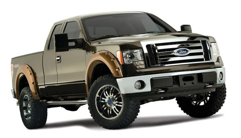 Bushwacker 09-14 Ford F-150 Styleside Max Pocket Style Flares 4pc 67.0/78.8/97.4in Bed - Black - 20927-02
