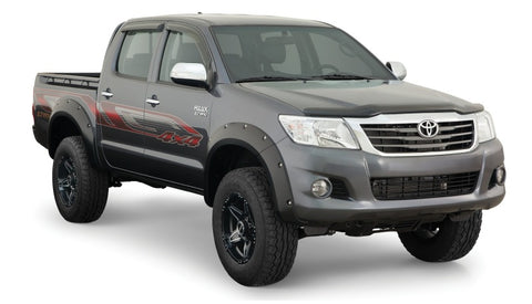 Bushwacker 11-13 Toyota Hilux Pocket Style Flares 4pc 59.8in Bed - Black - 31929-02
