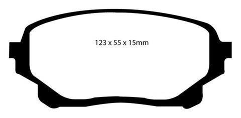 EBC 05-06 Suzuki XL-7 2.7 Greenstuff Front Brake Pads - DP61756
