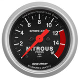 AutoMeter Gauge Nitrous Pressure 2-1/16in. 1600PSI Digital Stepper Motor Sport-Comp - 3374