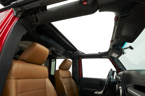 Bestop 07-18 Jeep Wrangler JK Sunrider For Hardtop (Premium Black Twill 2-Door Or 4-Door) - 52453-17