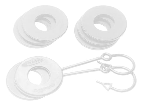 Daystar White D Ring Isolator w/Lock washer Kit - KU70061WH