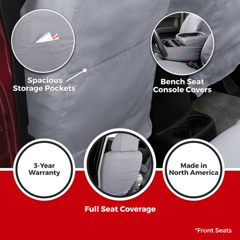 Covercraft 2026 Jeep Wrangler 2-Door (MT) Polycotton SeatSaver Custom Front Row Seat Covers - SS2645PCCH