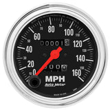 AutoMeter Gauge Speedometer 3-3/8in. 160MPH Mechanical Traditional Chrome - 2494