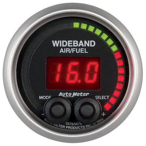 Autometer Elite 52mm Wideband Air/Fuel Ratio PRO Kit - 5678