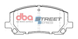 DBA 01-07 Toyota Highlander (Excl Hybrid) Street Series Front Brake Pads - DB1488SS