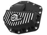 aFe POWER Pro Series Front Diff Cover Black w/ Machined Fins Ford F-250/350 23-26 (Dana M235) - 46-71480B