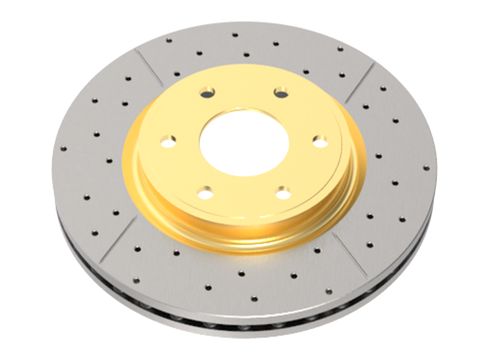 DBA 07-16 BMW 328i RWD Front Drilled & Slotted Street Series Rotor - DBA2886X