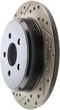 StopTech 03-09 Chrysler PTCruiser Tur / 03-05 Dodge Neon SRT-4 Rear Right Slotted & Drilled Rotor - 127.63054R
