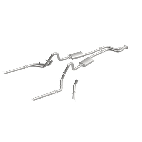 MagnaFlow SYS C/B 84-87 Buick Regal V6 3.8L Turbocharged SS 2.5in Street Series Dual Split Rear Exit - 16884
