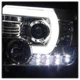 Spyder GMC Sierra 14-16 Projector Headlights Light Bar DRL Chrome PRO-YD-GS14-LBDRL-C - 5080622