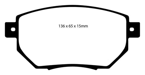 EBC 03-05 Infiniti FX35 3.5 Greenstuff Front Brake Pads - DP61659