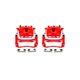Power Stop 06-10 Jeep Commander Front Red Calipers w/Brackets - Pair - S4990