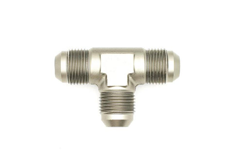 DeatschWerks 8AN Male Flare + 8AN Male Flare To 8AN Male Flare Tee Fitting - 6-02-0722