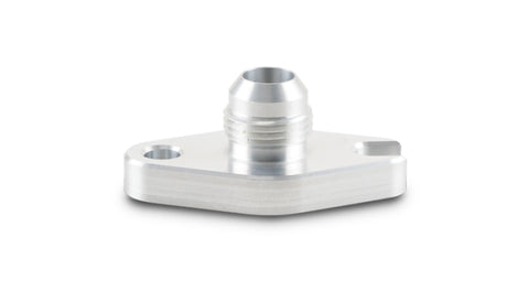 Vibrant Aluminum Oil Drain Flange (w/Crowfoot) -10AN Male Flare 2.060in Bolt Hole (Garrett GT6041) - 28995