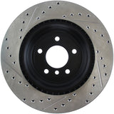 StopTech 06 BMW 330 / 07-09 BMW 335 Slotted & Drilled Left Rear Rotor - 127.34080L
