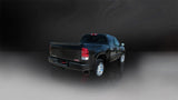 Corsa 10-10 GMC Sierra Denali 6.2L V8 3in Cat-Back Single Side w Twin 4in Black Pro-Series Tips - 14518BLK