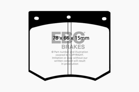 EBC 75-86 Ac 3000 3.0 Greenstuff Front Brake Pads - DP2291