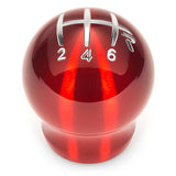 Raceseng Contour Shift Knob (Gate 3 Engraving) M10x1.25mm Adapter - Red Translucent - 08231RT-08013-081104