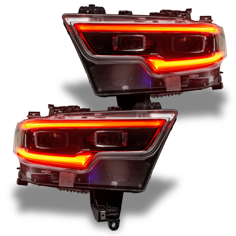 Oracle 19-21 RAM 1500 Projector LED Headlight DRL Kit - RGBW+A w/ 2.0 Controller - 1448-333