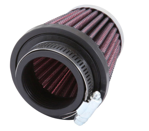 K&N Universal Chrome Filter-Round Tapered-1.688in Flange ID x 2in Top OD x 3in Base OD x 2.75in H - RC-1070