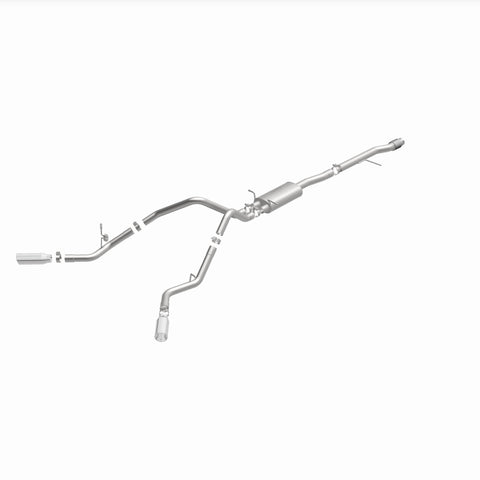 Magnaflow 14 Chev Silverado V8 5.3L CC/EC Cab Dual Split Behind Rear Tires Exit SS Cat Back Perf Exh - 15269
