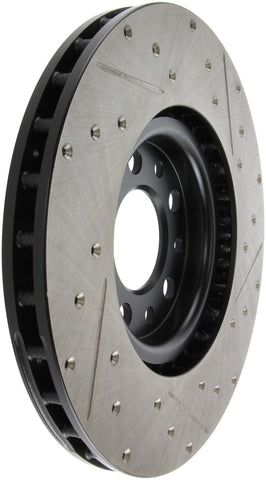 StopTech 13+ Dodge Dart Performance Slotted & Drilled Front Right Rotor - 127.63080R
