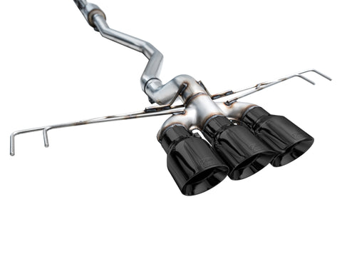 AWE Tuning 2023 Honda Civic Type R FL5 Track Edition Exhaust w/ Triple Diamond Black Tips - 3020-53287