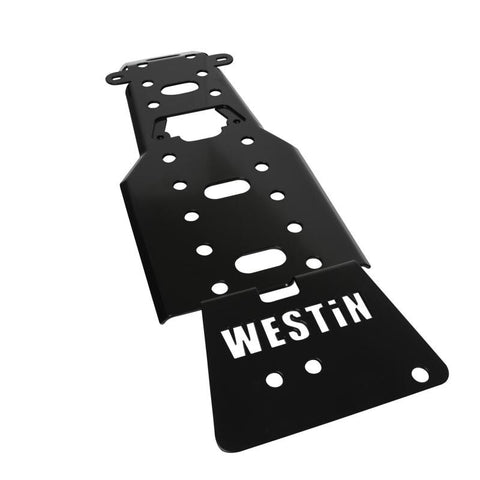 Westin/Snyper 07-11 Jeep Wrangler Transmission Pan Skid Plate - Textured Black - 42-21125