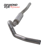 Diamond Eye KIT 4in CB SGL MFLR RPLCMENT PIPE SS CHEVY/GMC 6.6L 2500/3500 2006-2007.5 - K4122S-RP