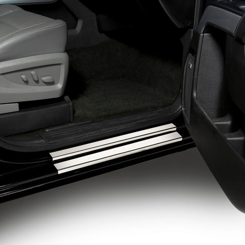 Putco 14-18 Chevy Silverado LD / GMC Sierra LD - Regular Cab (4pcs) Stainless Steel Door Sills - 95171