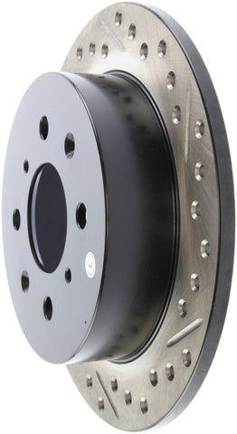 StopTech 90-96 Acura Integra / 97-01 Integra (Exc. Type R) Slotted & Drilled Left Rear Rotor - 127.40017L