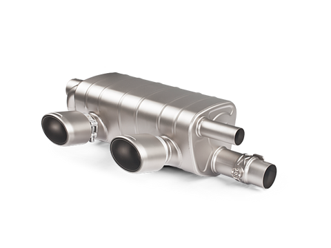 Akrapovic 16-17 Porsche 911 Carrera S/4/4S/GTS (991.2) Slip-On Line (Titanium) w/ Titanium Tips - S-PO/TI/5H