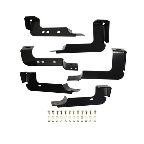 Westin 2004-2013 Chevy Silverado 1500 Crew Cab Premier Oval Nerf Step Bar Mount Kit - Black - 22-1075