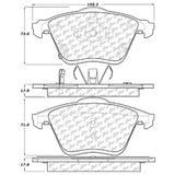 StopTech Street Touring 06-07 Mazda 6 Front Brake Pads - 308.11860