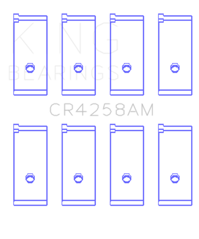 King Engine Bearings Honda D13A2/Ev2 (Size +0.50mm) Connecting Rod Bearing Set - CR4258AM0.5