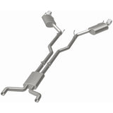 MagnaFlow Cat-Back Stainless Dual Split Rear Exit 4in Polished Tips 11-15 Chevy Camaro 3.6L V6 - 15353